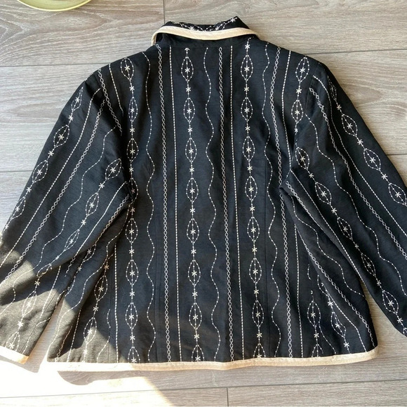 Silk Land  Embroidery Silk Blend Blazer - Picture 11 of 14